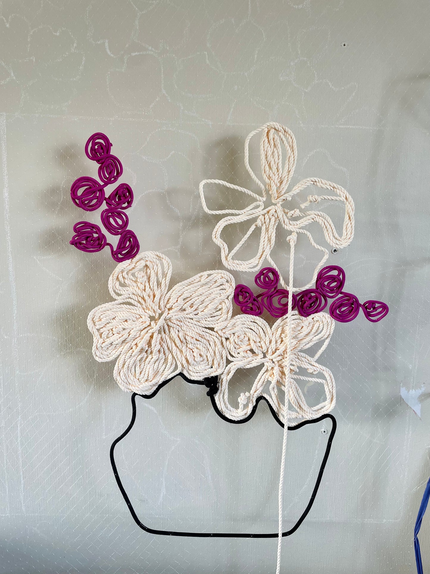 Blissful | Giant Embroidery Tapestry | 1mt x 1mt