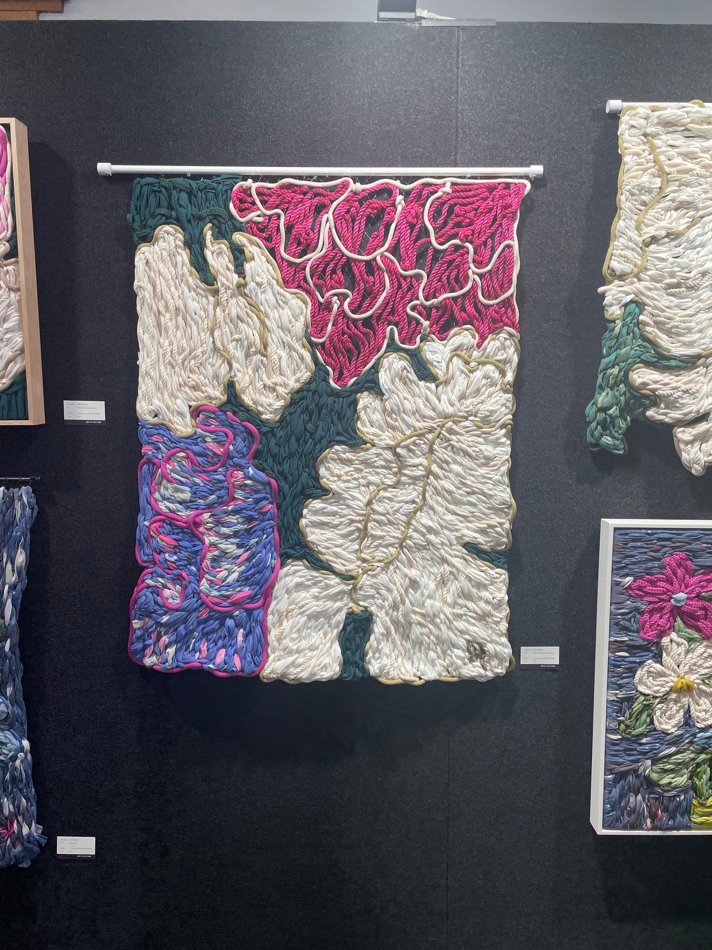 Pink & Cream Peonies | Giant Embroidery Tapestry | 1mt x 1.1mt