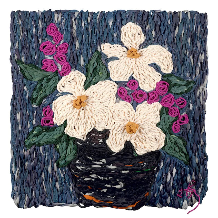 Blissful | Giant Embroidery Tapestry | 1mt x 1mt