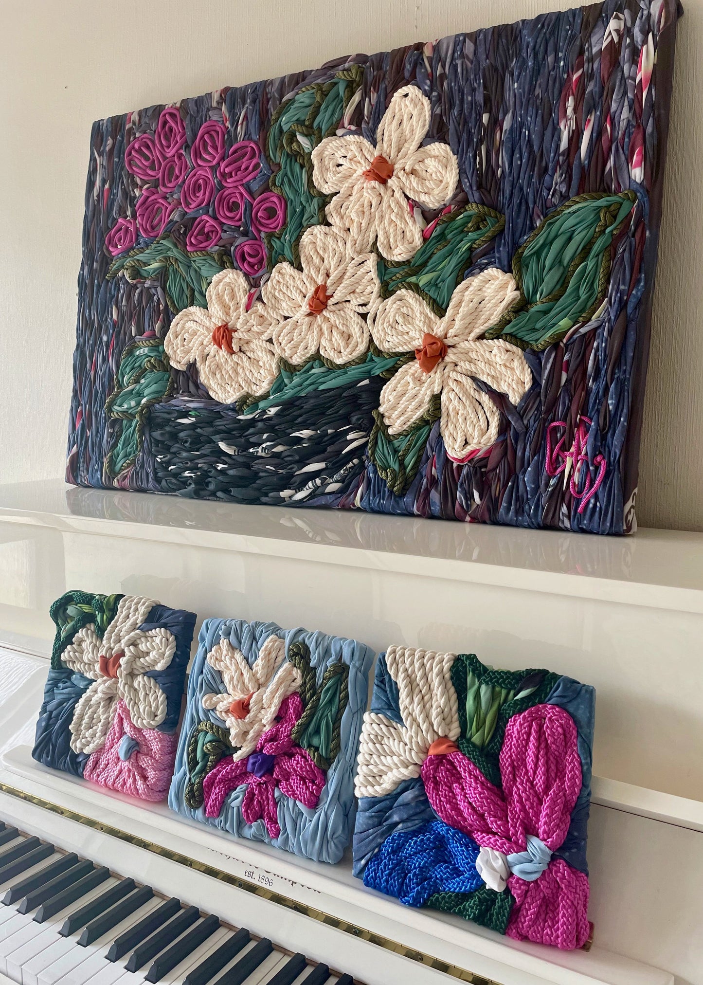 Textural fibre art pushing the boundaries in sustainability and scale