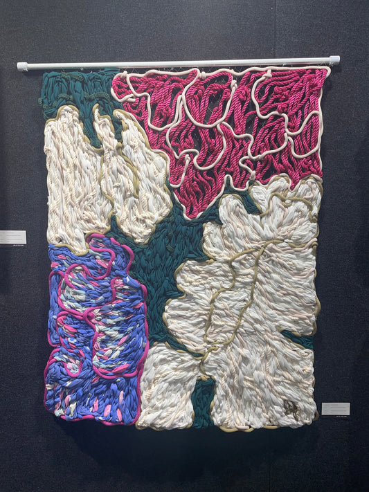 Pink & Cream Peonies | Giant Embroidery Tapestry | 1mt x 1.1mt